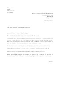 Lettre plainte pour cambriolage avec bris vitre vol tableau maître