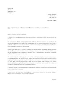 Lettre pour demander espace coworking disposant équipement visioconférence professionnel