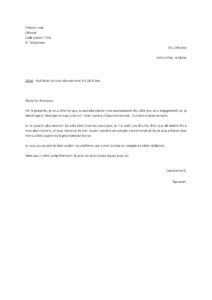 Lettre pour résilier My Little Box sans engagement déménagement étranger