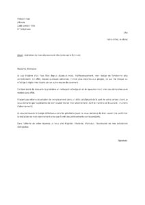 Lettre résiliation Pass Ulys suite problèmes fonctionnement badge