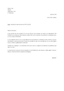 Lettre résiliation abonnement VPN Surfshark avant son renouvellement automatique
