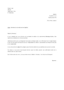 Lettre résiliation abonnement télépéage Bip&Go changement d’emploi nécessitant plus déplacements