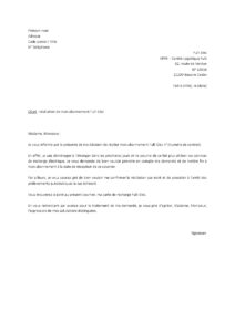 Lettre résilier abonnement recharge électrique Fulli Elec déménagement étranger