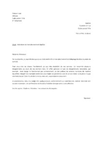 Modèle lettre résiliation abonnement télépéage Bip&Go pour insatisfaction service
