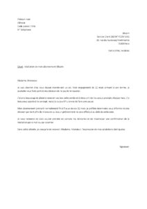 Lettre résiliation abonnement Blissim fin engagement 12 mois