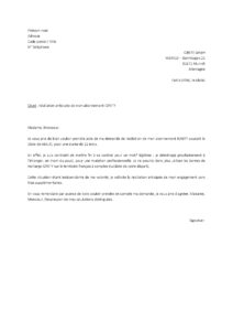 Lettre résiliation abonnement IONITY 12 mois pour déménagement étranger