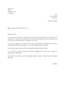Lettre résiliation abonnement Japhy avant fin engagement pour mutation professionnelle étranger