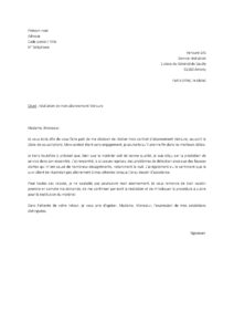 Lettre résiliation abonnement Verisure sans engagement insatisfaction service