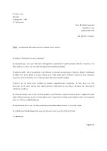 Lettre pour contester avertissement collège pour tricherie dans épreuve