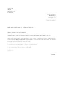 Lettre après décision défavorable employeur
