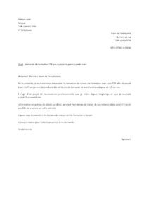 Lettre demande formation CPF pour passer permis poids lourd