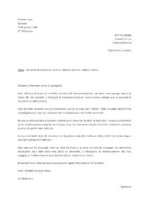 Lettre de réclamation au garage pour dépassement du délai de réparation convenu