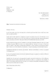 Lettre réclamation pour chambre hôtel non conforme photos annonce