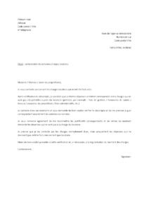 Lettre de contestation des charges locatives à une agence immobilière : charges non récupérables facturées