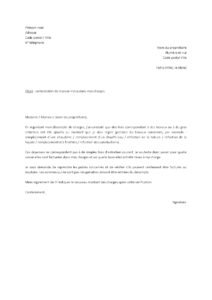 Lettre de contestation des charges locatives au propriétaire travaux ou gros entretien refacturés au locataire