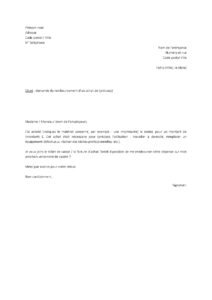 Lettre de demande de remboursement de frais professionnels pour l’achat de matériel