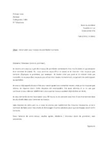 Modèle de lettre de réclamation à un plombier pour des travaux inachevés